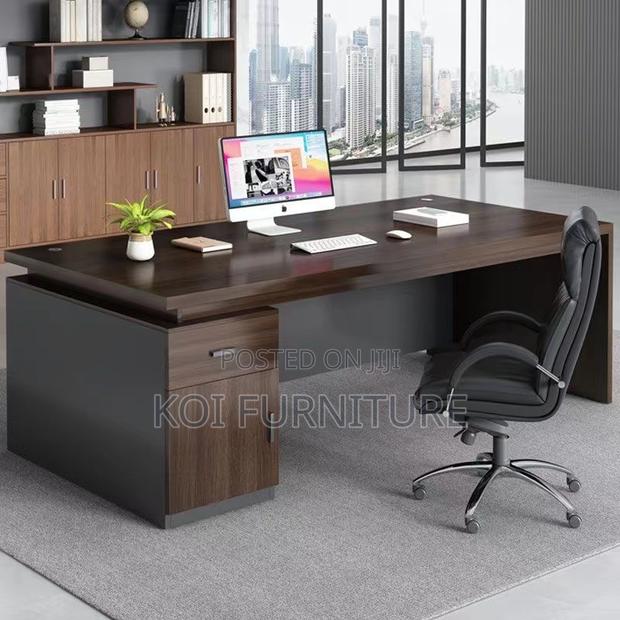 Office Desk : 1.4m Modern Wooden Executive Office Desk - thumbnail 7