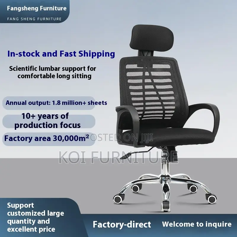 Office Chair : Ergonomic Head Rest Office Chair