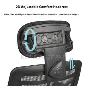 Office Chair : Ergonomic Head Rest Office Chair