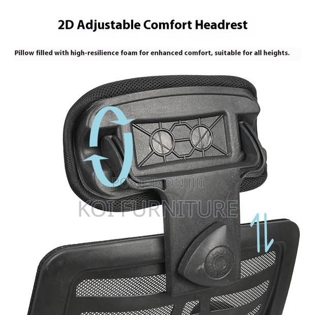 Office Chair : Ergonomic Head Rest Office Chair - thumbnail 6
