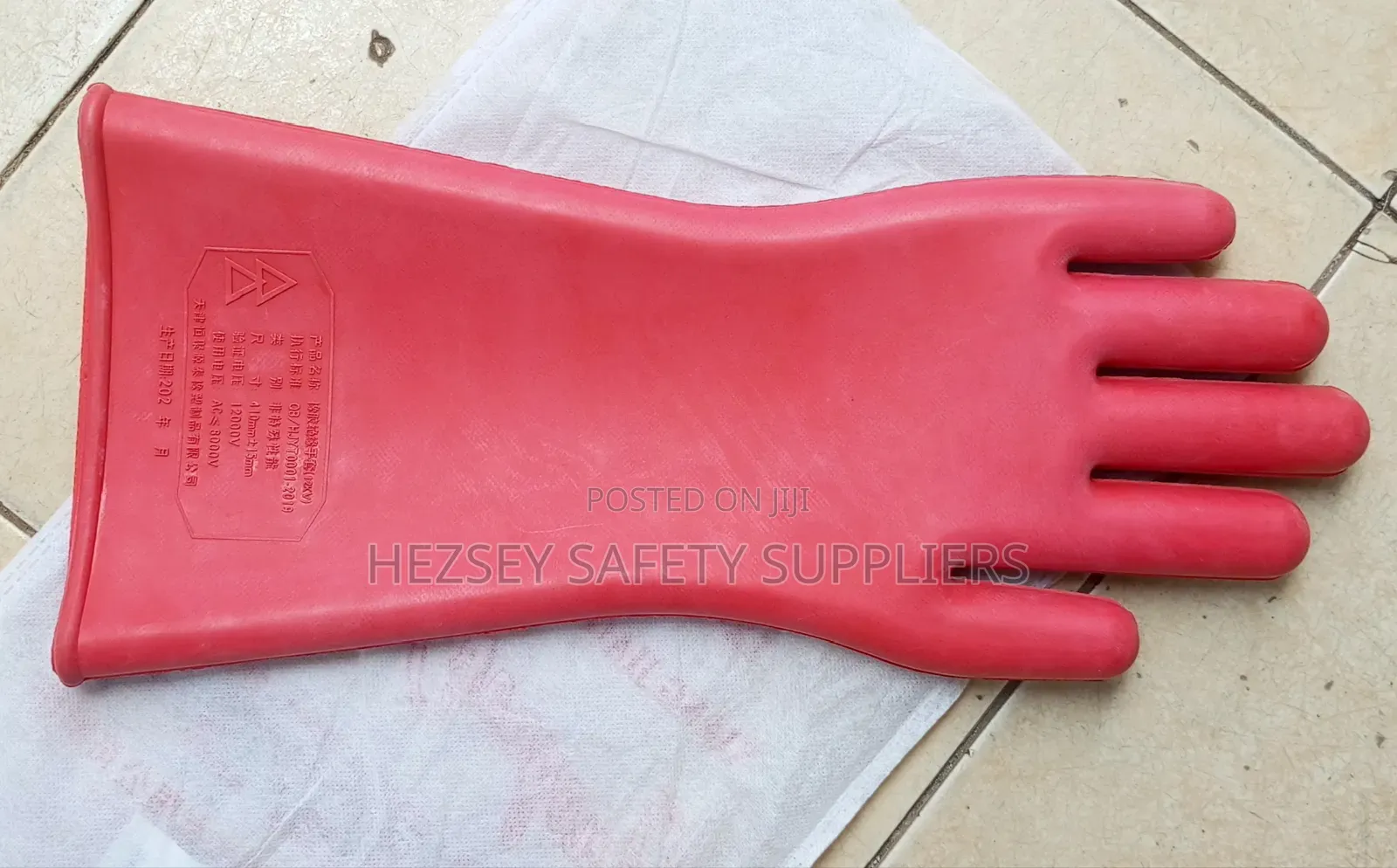 12kv High-Voltage Insulated Rubber Gloves. (Electrical Gloves)