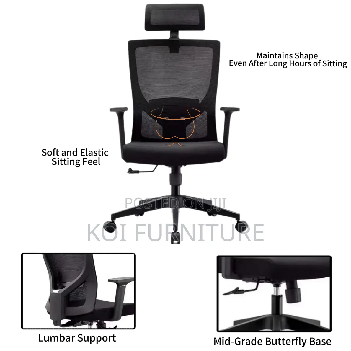 Office Chair : Nexus-High Back Office Chair