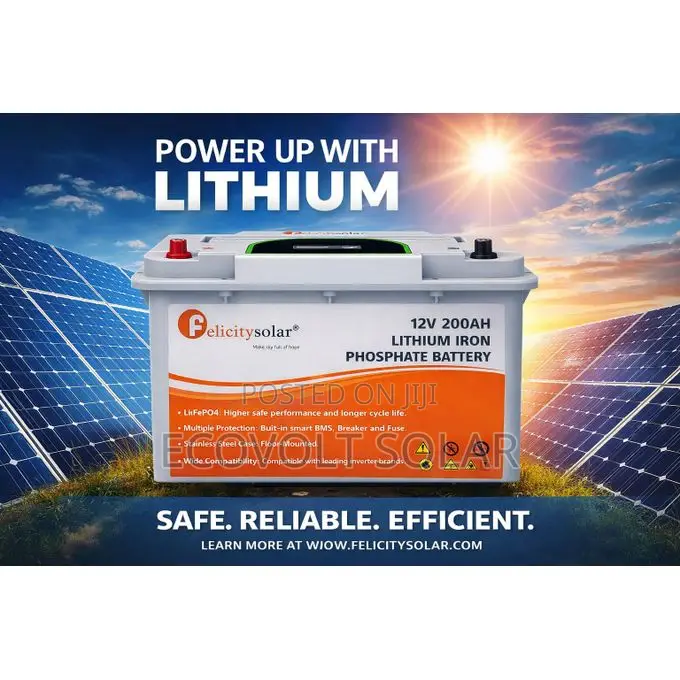 12v 200ah 2.56kwh Felicity Lithium Battery