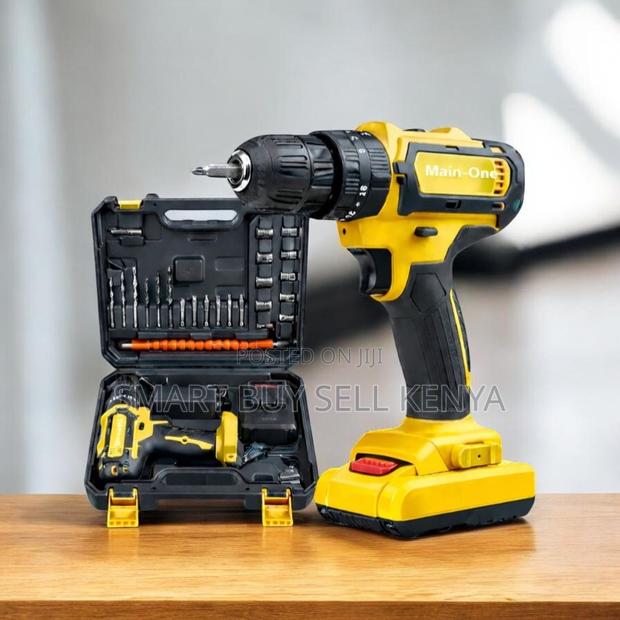 Lightweight Build Cordless Drill With Drilling and Impact Functions - main view