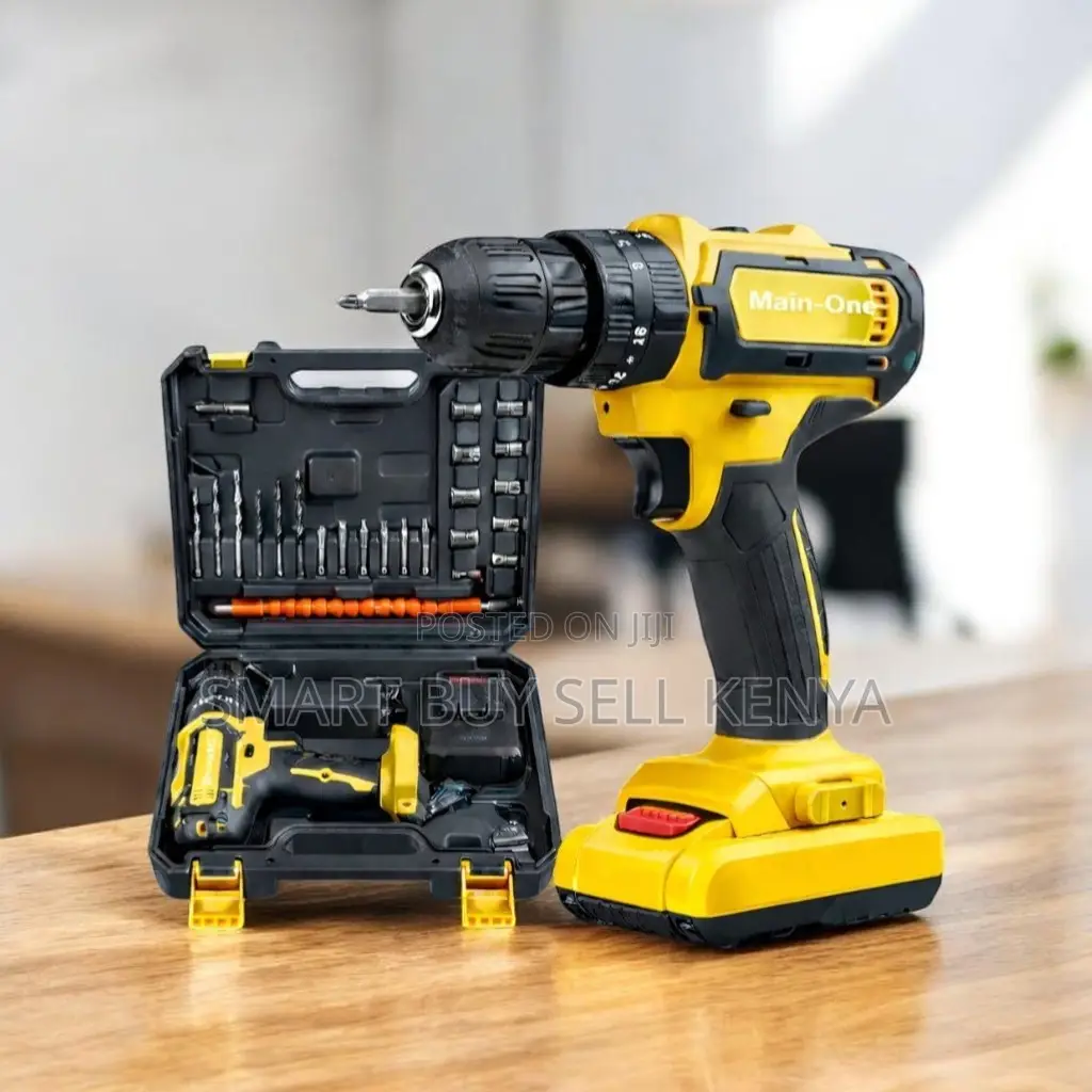 Rechargeable Battery Cordless Drill With Drilling and Impact Functions