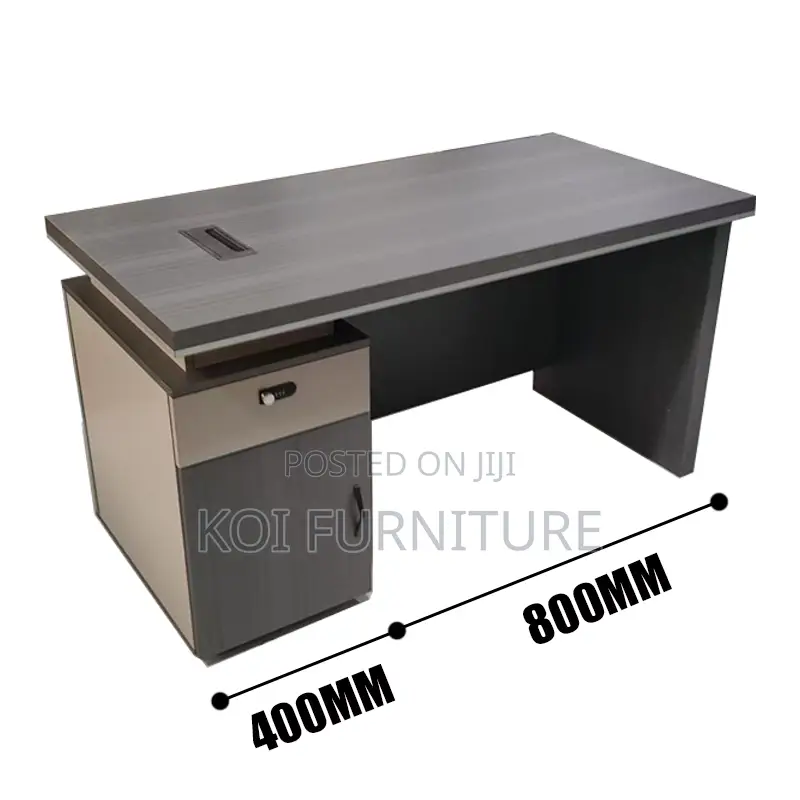 Office Desk : 1.4m Modern Luxury L-Shaped Executive Office Desk,