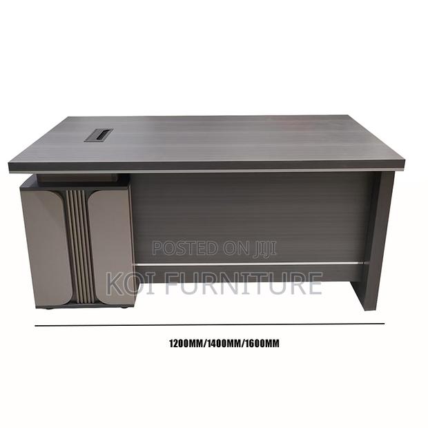 Office Desk : 1.4m Modern Luxury L-Shaped Executive Office Desk, - thumbnail 7