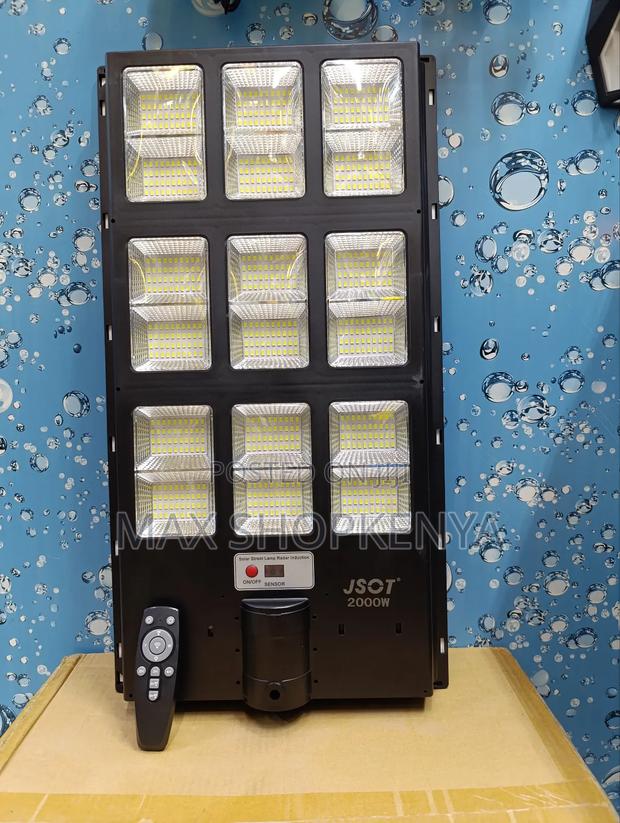 3000w Solar Street Light + Pole - main view