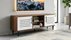 Hudson 2 4ft Modern Tv Stand With Storage Shelves