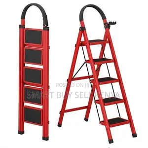 Space Saving Storage Foldable Structure 5 Step Ladder Stepladder