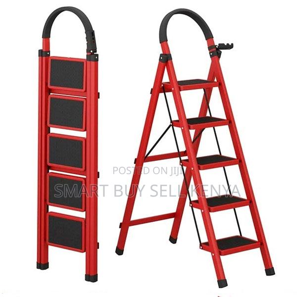 Space Saving Storage Foldable Structure 5 Step Ladder Stepladder