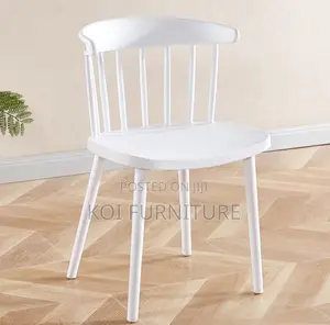 Office Chair : Black Plastic Nordic Dining Chair