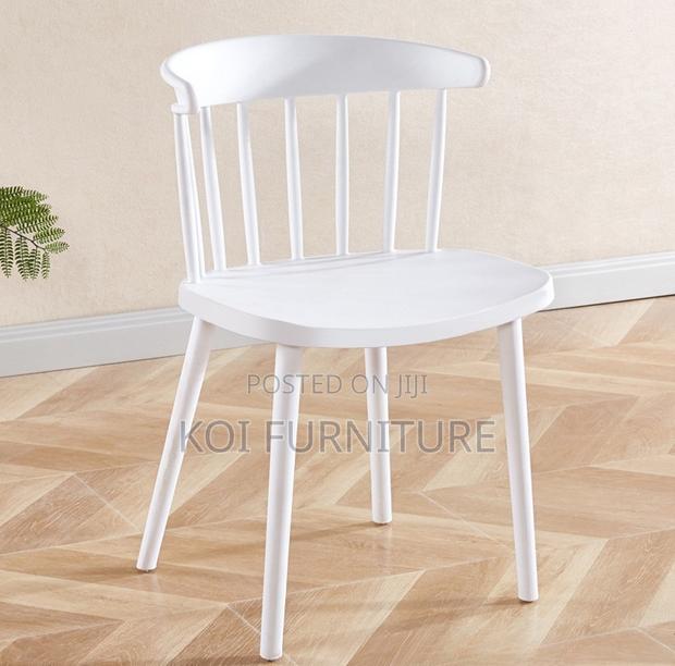 Office Chair : Black Plastic Nordic Dining Chair - thumbnail 5