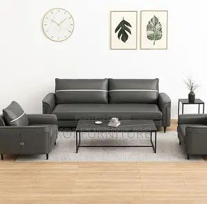 Office Sofa: Modern Upholstered Office Reception Sofa -5 Seater