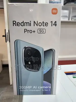 New Xiaomi Redmi Note 14 Pro+ 5G 256 GB Black