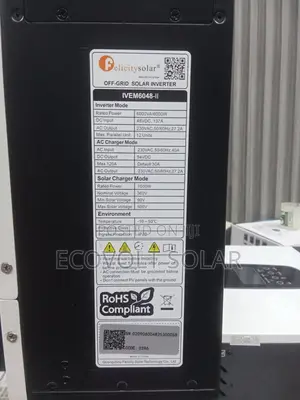 Felicity 6kw 48v 137a Hybrid Inverter