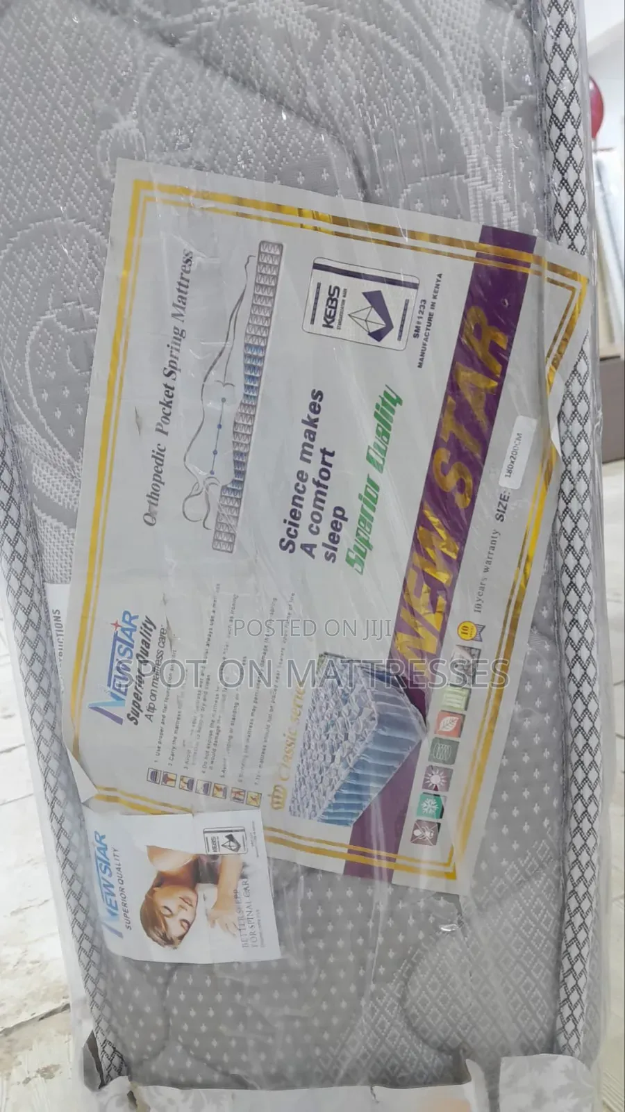Quality Sleep! 6x7ft / 180x200cm Orthopedic Pocket Spring Mattresses.