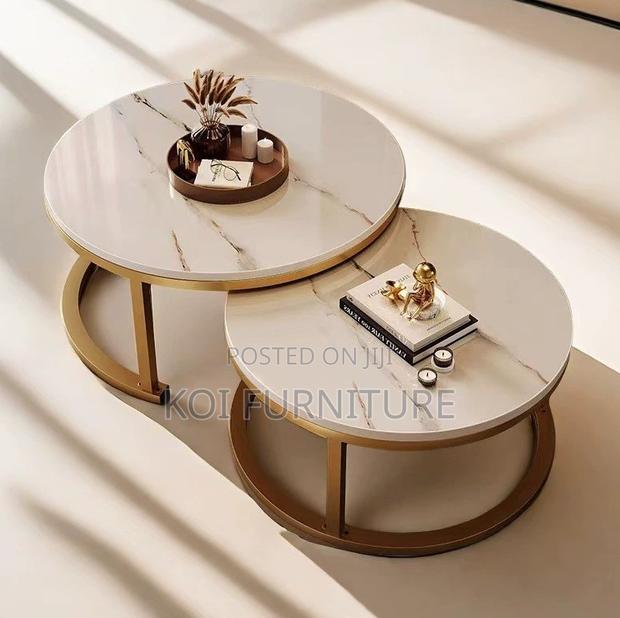 Coffee Table : 2 Round Nesting Coffee Tables - main view
