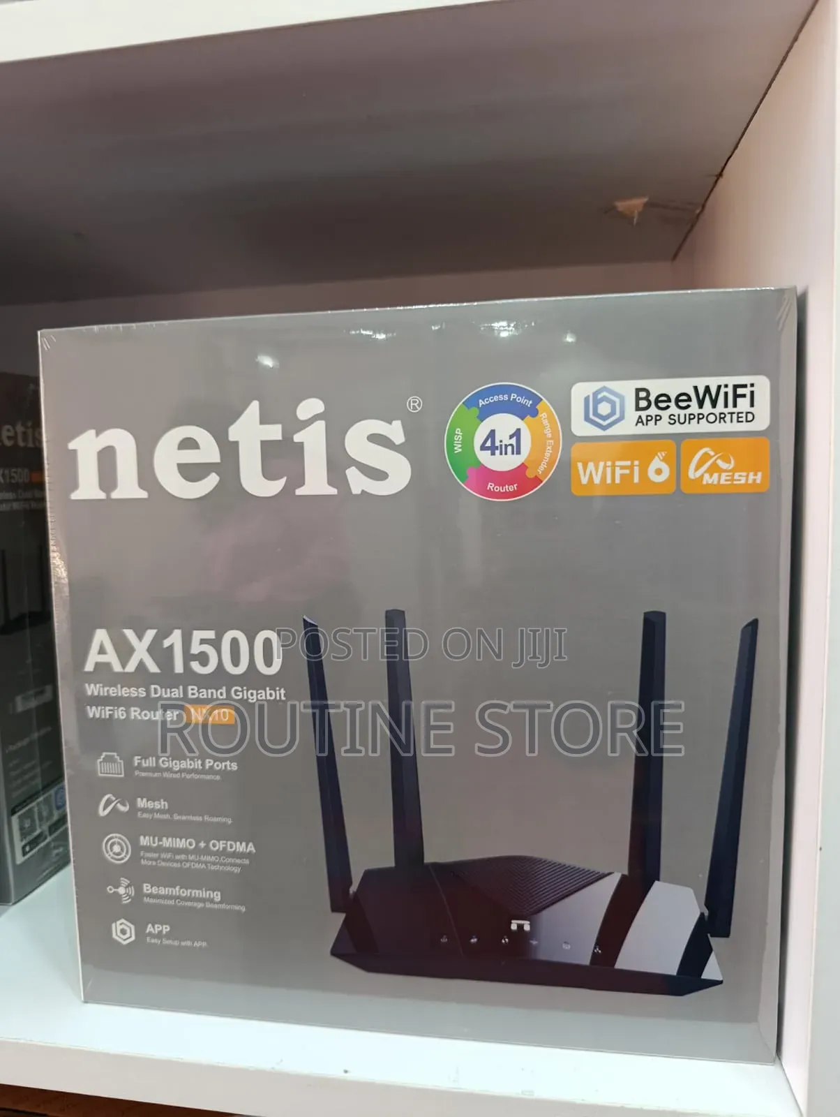 Netis Dual Band Gigabit Wifi 6 Router Ax1500 Nx10