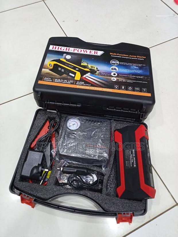 99800mah Vehicle Jump Starter With Tire Inflator for Emergency Use