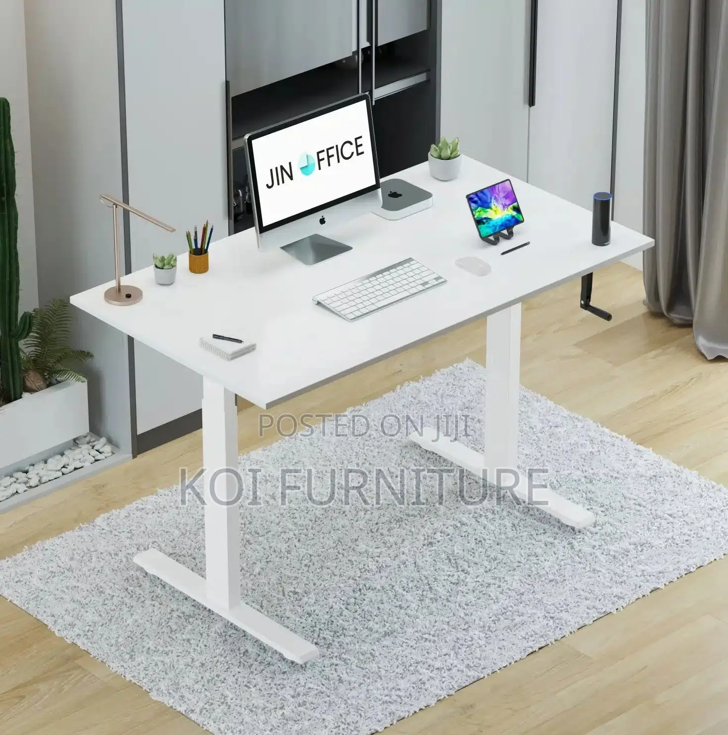 Office Desk : 1.2m Height Adjustable Electric Desk