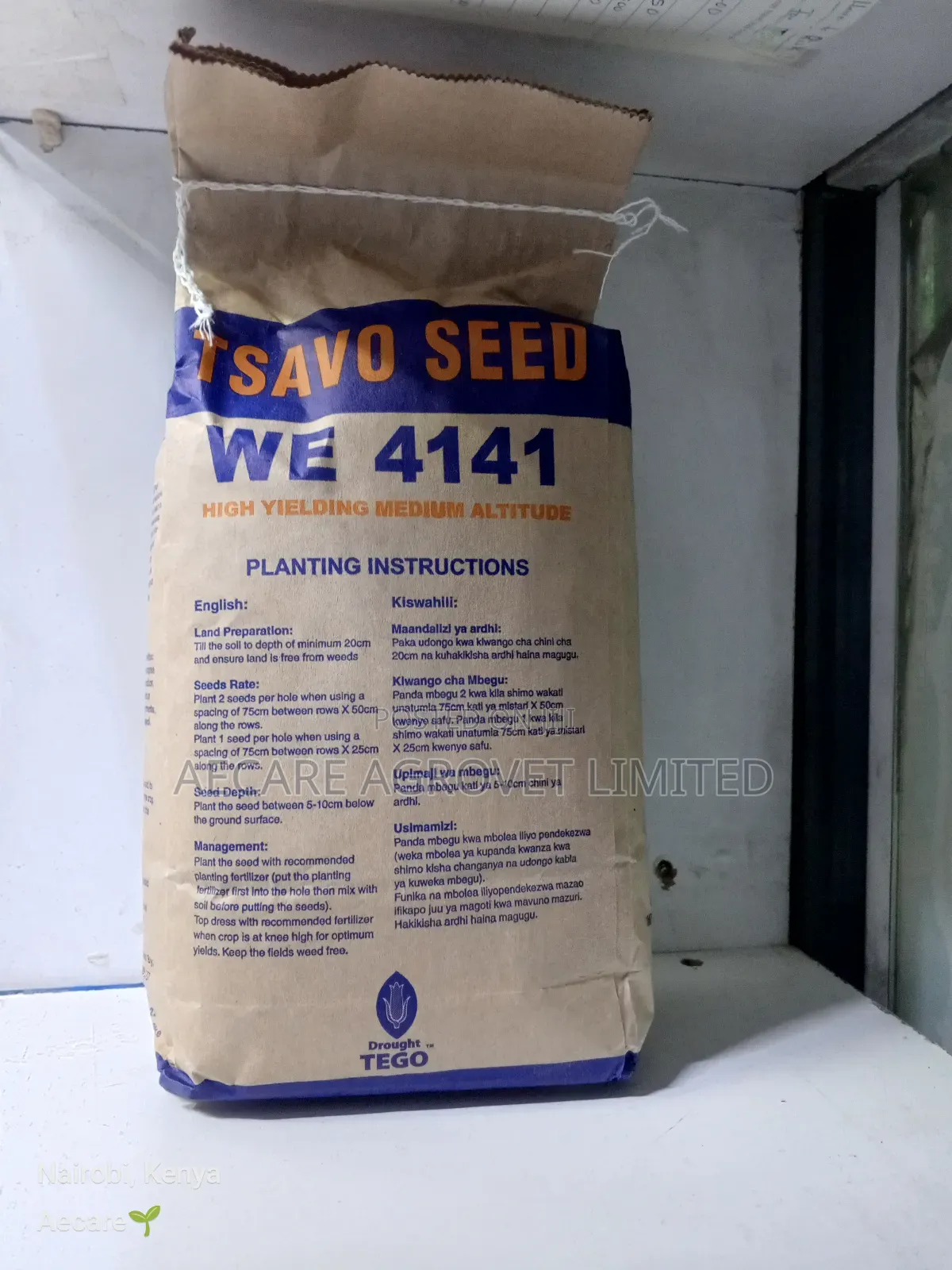 Maize Tsavo Seeds 4141 . 2kgs