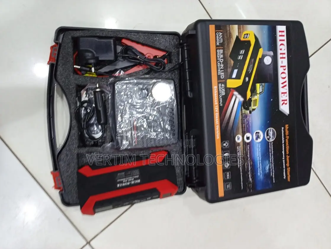 Compact Design 12v 99800mah Jump Starter With Tire Inflator