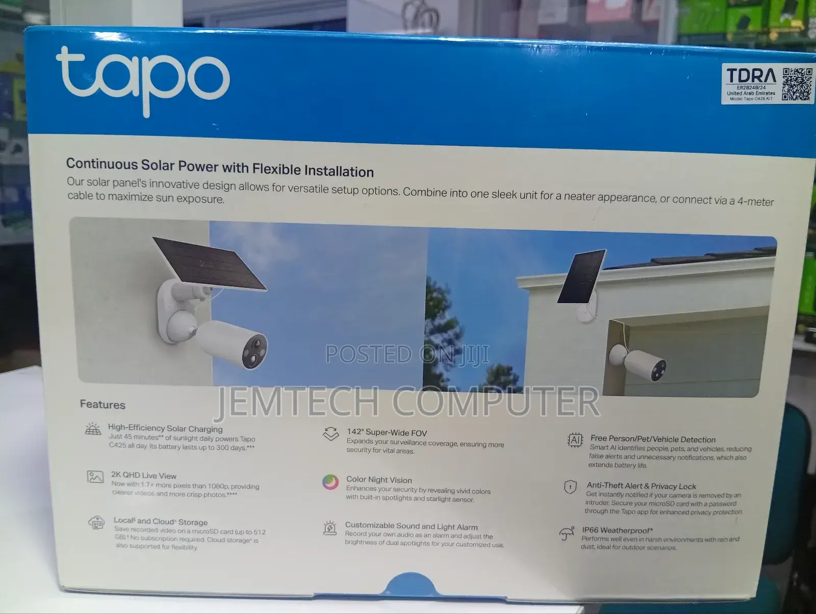 Tp-link Tapo C425 Solar-powered Security Camera Kit Wireless Outdoo