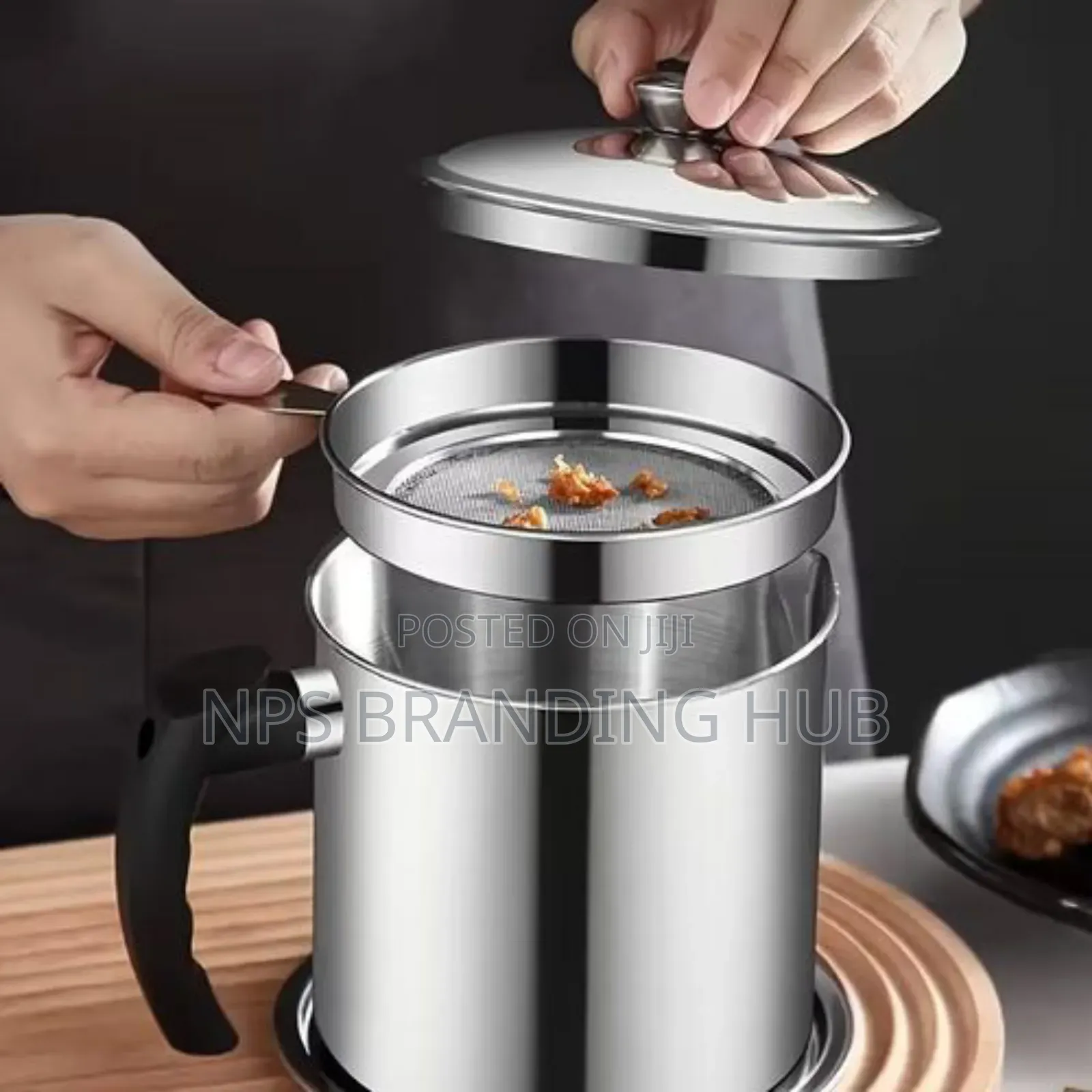 Metallic Black 1.5 Oil Sieve P.O
