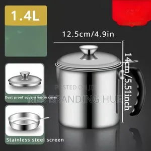 Metallic Black 1.5 Oil Sieve P.O