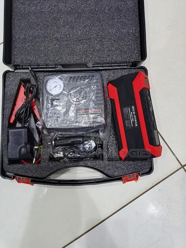 12v 99800mah Multi-Purpose Car Jump Starter With Air Compressor