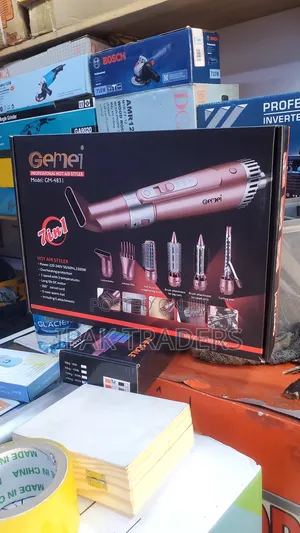 Gemei 7-in-1 Hot Air Styler Multi-Functional Hair Styler