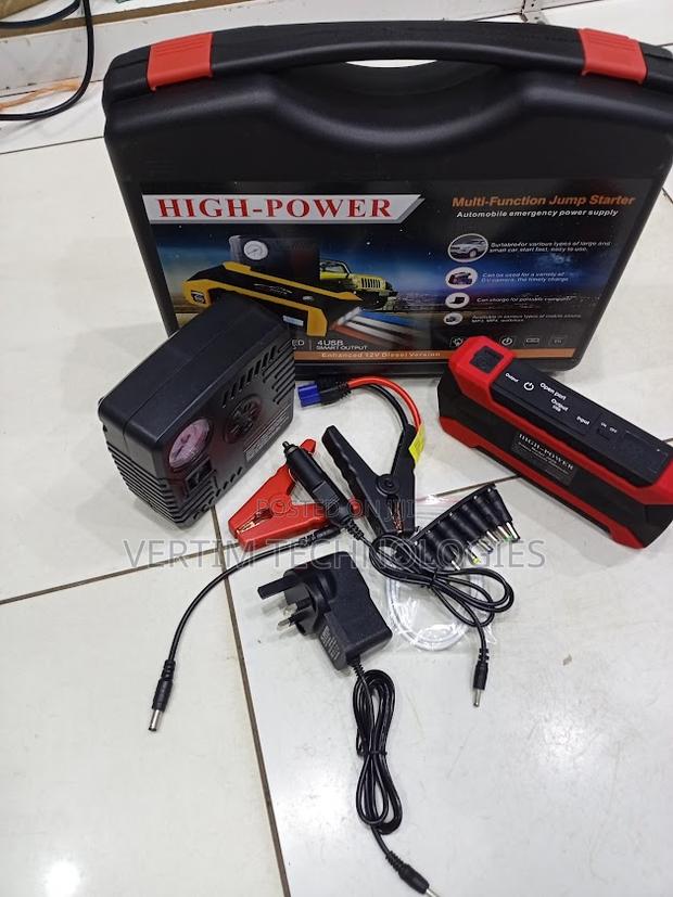 Multi-Purpose High Power 99800mah Jump Starter Tire Inflator