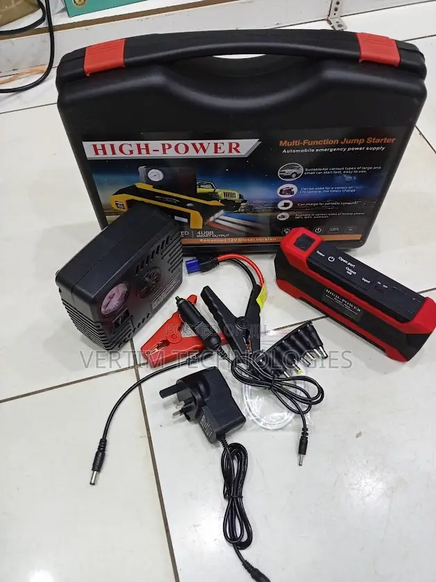 Stable Performance 99800mah Jump Starter Air Compressor Pump