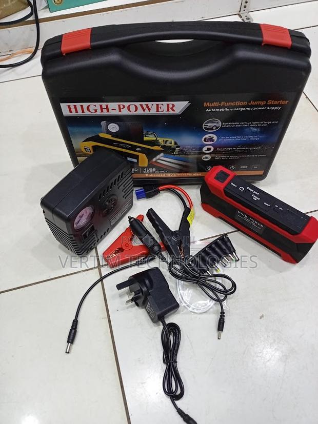 Stable Performance 99800mah Jump Starter Air Compressor Pump
