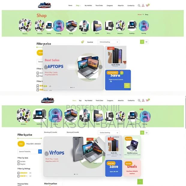 Electronics E-commerce Website For Sale - thumbnail 3