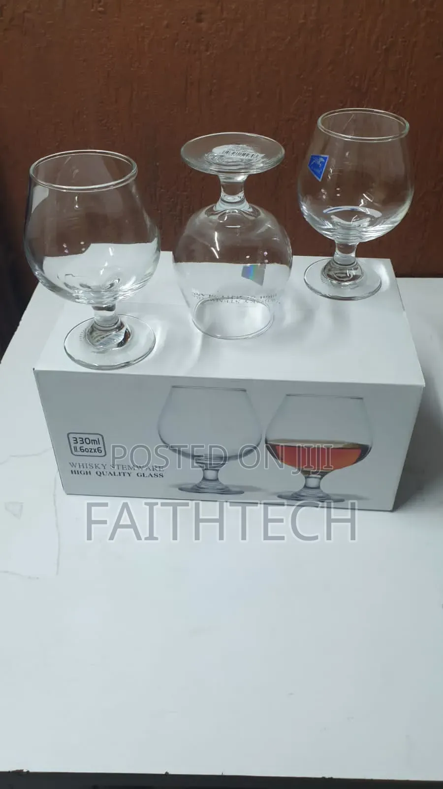 6 Pieces Short Wine Glasses 330ml