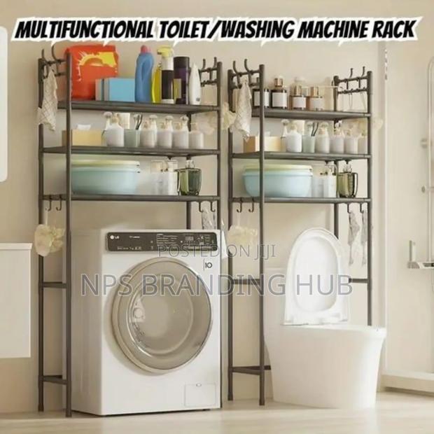 30kg Detachable Metallic 3 Layer Washing Machine Rack With Hooks P.O - thumbnail 5