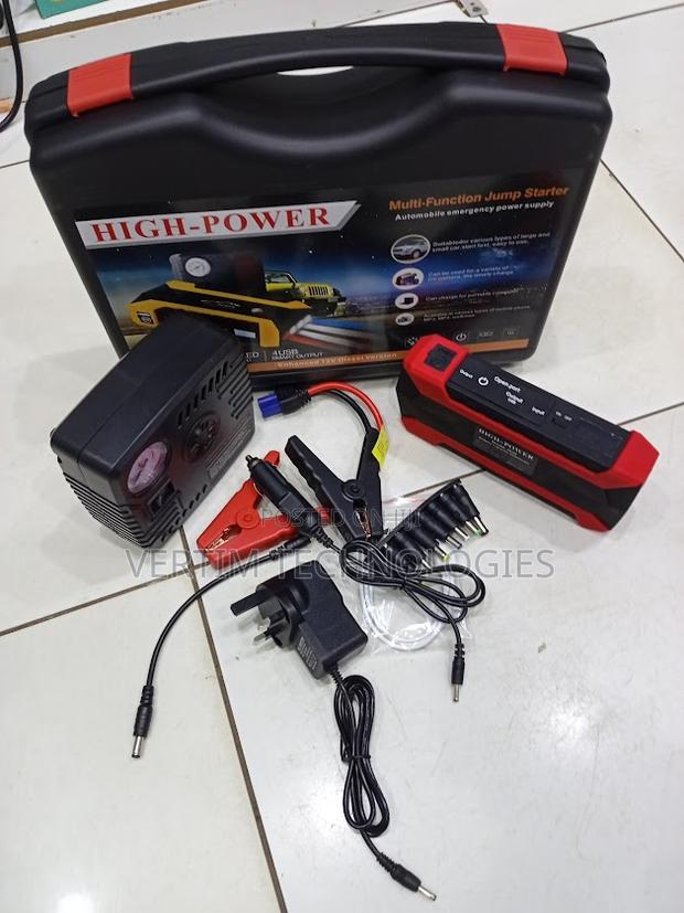 Best Performance 99800mah Car Jump Starter Air Compressor Pump
