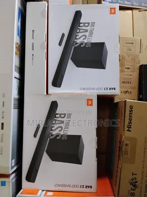 JBL 2.1ch Bar2.1 Deep Bass (Mk2) Soundbar 300w - Black