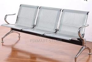 3-Link Metal Waiting Bench – Non-Padded Seating - thumbnail 2