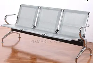 3-Link Metal Waiting Bench – Non-Padded Seating