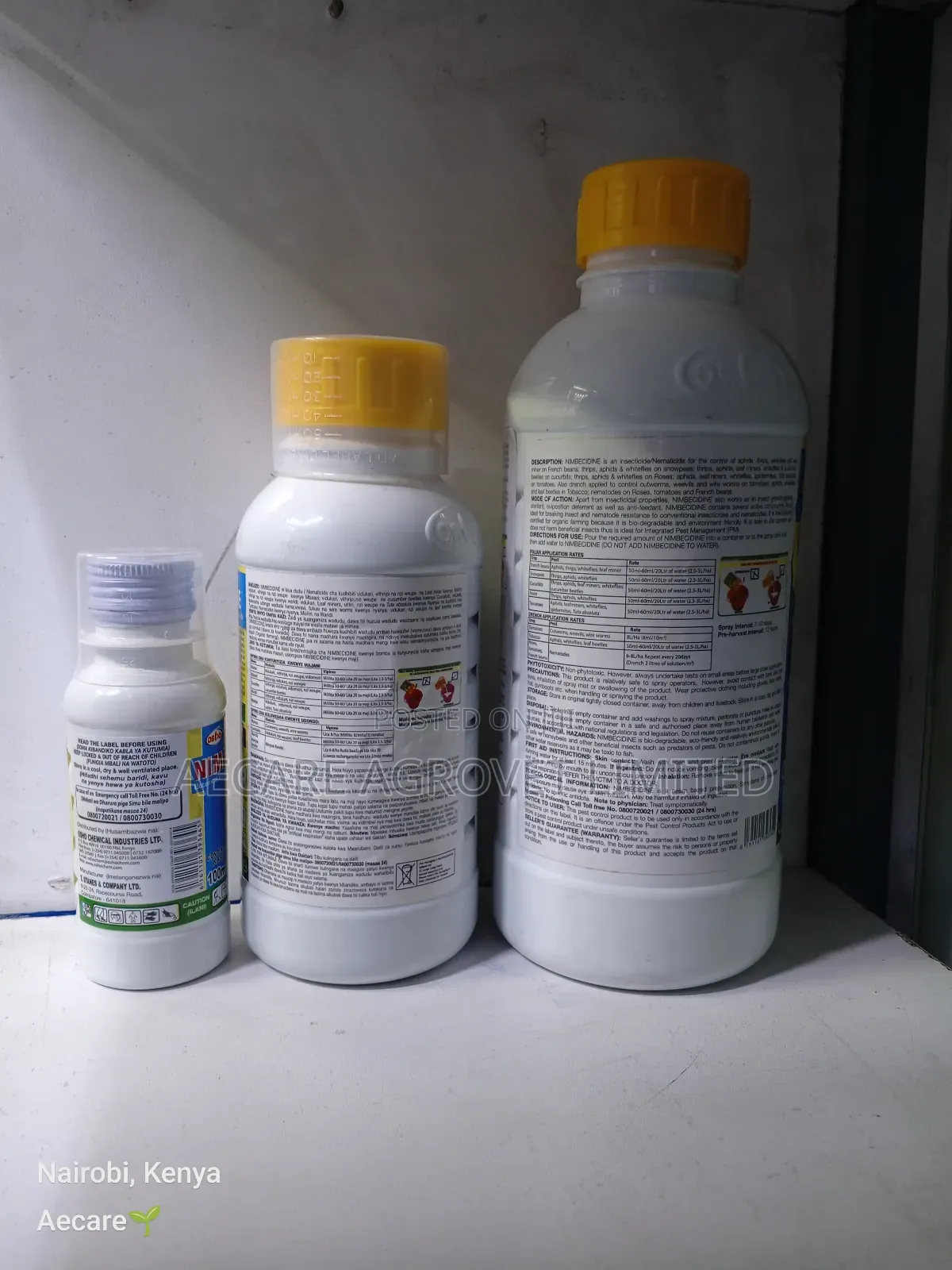Nimbecidine Organic Insecticide/Nematicide /Miticide 100ml, 500ml, 1l