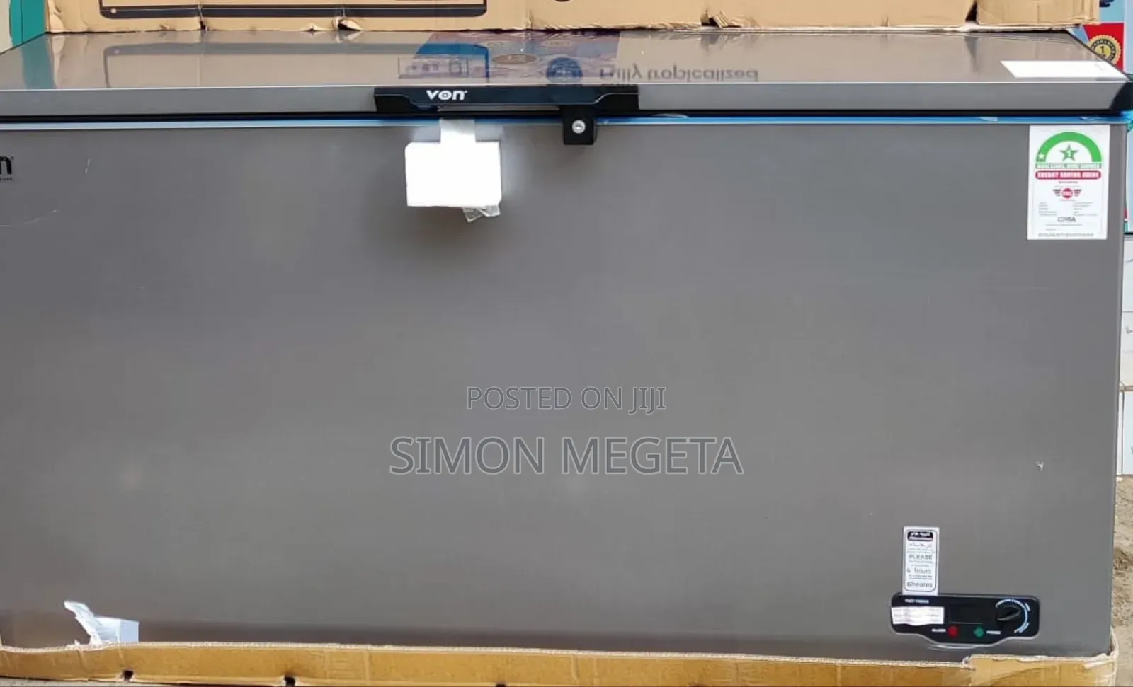 Von 505l Large Capacity Deep Freezer – Fast Freeze Front Defrost Drain