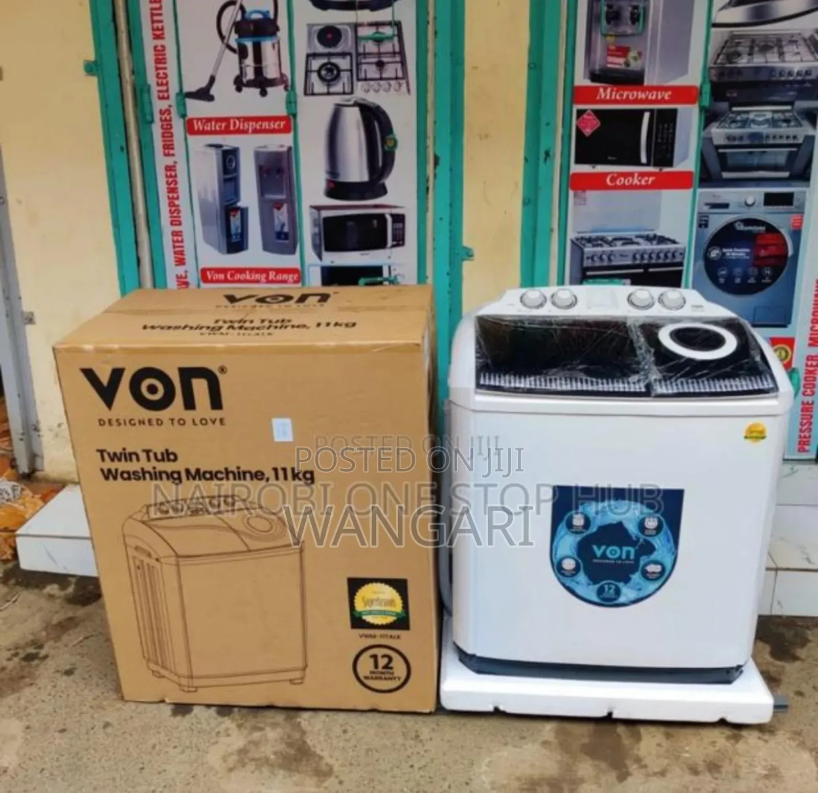 New Von 11kg Washing Machine