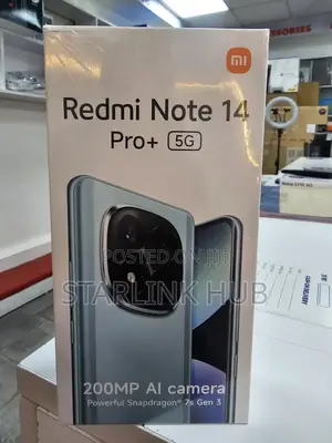 New Xiaomi Redmi Note 14 Pro+ 5G 512 GB Black