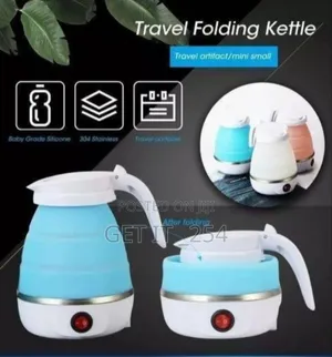 *0.8litres Silicon Portable Foldable Travel Electric Water Kettle/
