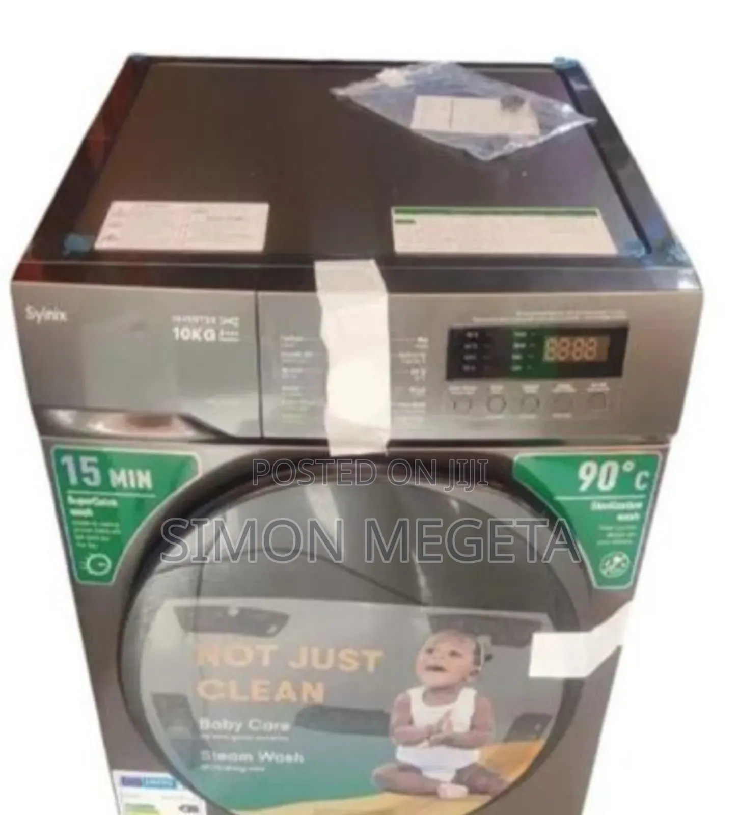 Syinix 12kg Front Load Washer – Quiet Energy-Saving