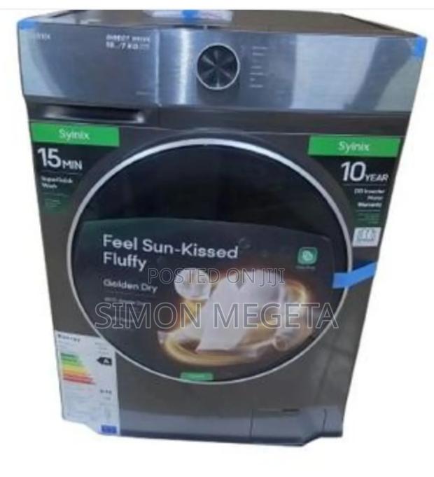 Syinix Front Load 12kg Washer – Efficient, Quiet, Powerful Spin - main view