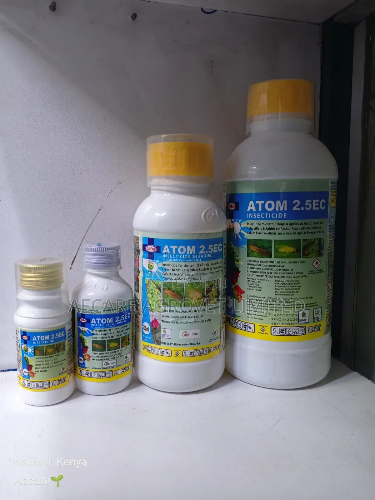 Atom 2.5ec Insecticide 50ml, 100ml, 500ml, 1litre